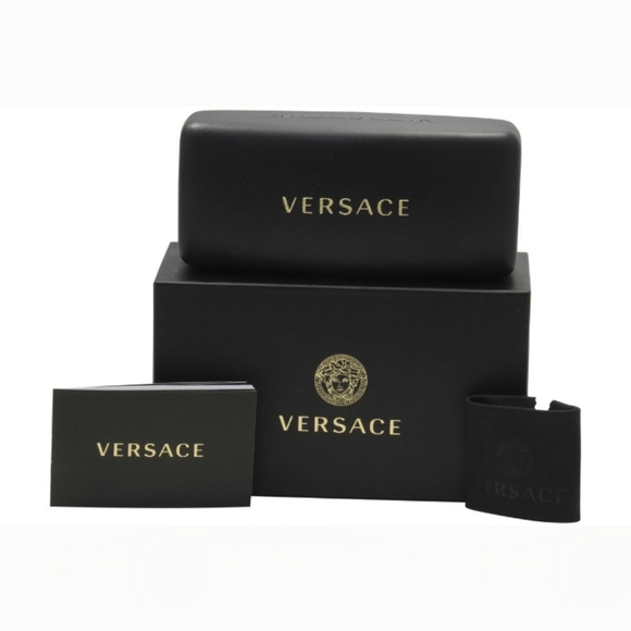 NEW VERSACE  BIGGIE BOLD OVAL SUNGLASSES IN BLACK WITH ICONIC JELLYFISH VE4425U - Picture 4 of 4